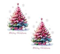 Pegatinas de Navidad para ventana, bola de Navidad, rama de árbol, pegatinas para el hogar, vacaciones, fiesta, negocio, exhibición de vidrio, decoración de Navidad, pegatinas adhesivas para vidrio