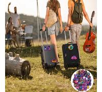 Pegatinas de neón, 100 pegatinas adorables de graffiti para adolescentes y adultos, pegatinas de vinilo impermeables para laptop, teléfono,