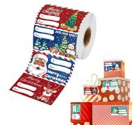 Pegatinas De Nombres Navideñas - Etiquetas Nombre Decoración DIY Fiestas - Rollo Etiquetas para Sobres de Navidad - Para Fiestas Navideñas DIY Manualidades Detalles Niños Adultos Oficina Envolver R