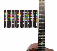Pegatinas de notas para guitarra Incluye tabla con escalas mayores y menores y tríadas