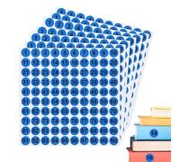 Pegatinas de números continuos - 1 - 100 etiquetas redondas de colores | 7 etiquetas de números consecutivos | 1 pulgada Tear Resistant Adhesive Decal 1 to 100 for Indoor Outdoor Locker Toolbox