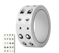 Pegatinas de ojos - Pegatinas autoadhesivas con ojos saltones, 500 unidades, lindas expresiones oculares, etiquetas estéticas, rollo de pegatinas para niños, niñas, mujeres, papelería, aulas,