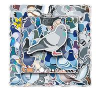 Pegatinas de paloma de animales Pigeons 50 piezas skate graffiti pegatinas motocicletas bicicleta snowboard equipaje portátil coche maleta para niños y adolescentes pegatinas de vinilo impermeables