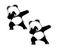 Pegatinas de panda para coche, 2 pcs pegatina divertida de panda, pegatinas de panda, Simpático adhesivo Swag Panda para coche, accesorios decorativos para coche, pegatinas para coche bicicleta camión