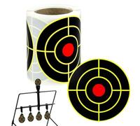 Pegatinas de papel de Target de 100 unidades - Fluorescent Yellow Sticky Paper Reactive - 7,6 cm Self Adhesive Shot Target Sticker, Splatter Targets Sticker For Duel Tree Targets, Cardboard, Metal