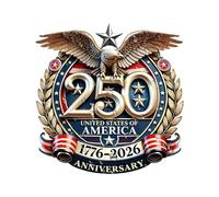 Pegatinas de parachoques | 1776-2026 250 años Calcomanías de celebración - Pegatinas de parachoques de larga duración para coches, calcomanía inspirada en la libertad | Para portátiles Casilleros