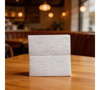 Pegatinas de pared 3D, 10 unidades, patrón de ladrillo, encantador para la decoración del hogar, transforma tu espacio, papel pintado de espuma autoadhesivo para sala de estar, dormitorio, blanco