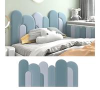 Pegatinas de pared 3D autoadhesivas para niños, acolchado grueso para cabecero de cama, paneles suaves para seguridad de dormitorio y guardería