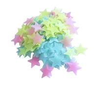 Pegatinas de pared 3D luminosas que brillan en la oscuridad, de plástico fluorescente, decoración para habitación de niños, dormitorio, techo y hogar