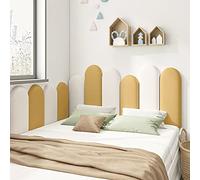 Pegatinas de pared 3D para niños, cabecero tapizado anticolisión, panel de parachoques autoadhesivo, fácil de limpiar, 3,2 cm de grosor para decoración del hogar y dormitorio