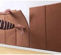 Pegatinas de pared anticolisión, paneles de pared acolchados gruesos 3D, cojines de terciopelo insonorizados para sala de estar y dormitorio, acolchado a prueba de humedad