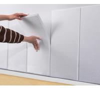 Pegatinas de pared anticolisión, paneles de pared acolchados gruesos 3D, cojines de terciopelo insonorizados para sala de estar y dormitorio, acolchado a prueba de humedad