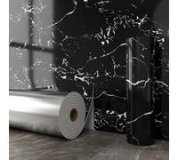 Pegatinas de Pared Autoadhesivas de Mármol 3D, 40X300CM Fondo Engrosado, Rollo de Pegatinas Autoadhesivas de PVC IXPE Paneles de Pared con Reducción de Ruido (YH-037, 40X300CM)