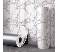 Pegatinas de Pared Autoadhesivas de Mármol 3D, 40X300CM Fondo Engrosado, Rollo de Pegatinas Autoadhesivas de PVC IXPE Paneles de Pared con Reducción de Ruido (YH-002, 40X300CM)