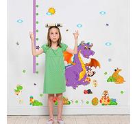 Pegatinas De Pared Autoadhesivas Para La Habitación De Los Niños Calcomanías Jardín De Infantes Medir La Altura Del Cuerpo Dinosaurios