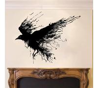 Pegatinas de pared con animales de la selva, cuervos y pájaros, ideales para habitaciones infantiles, salas de estar, salas de juegos, dormitorios y como pegatinas artísticas.