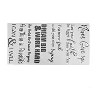 Pegatinas de pared con citas motivacionales en inglés para decoración de salón y aula, hechos de PVC