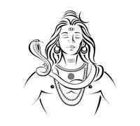 Pegatinas de pared con diseño de dios hindú Shiva, para sala de estar, vinilo para baño, dormitorio, decoración, accesorios grandes, 57x65 cm