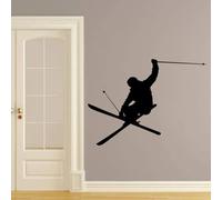 Pegatinas de pared con silueta de hombre patinando sobre hielo serie deportiva pegatinas artísticas decoraciones de pared para el dormitorio calcomanías de vinilo para papel tapiz