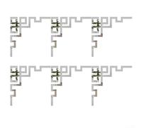 Pegatinas de pared de espejo acrílico para esquina diagonal, calcomanías decorativas de espejo para el hogar, habitación, gabinete, fondo, pared, expansión, espacio, decoración, 6 unidades, 10 cm