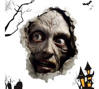 Pegatinas de pared de Halloween espeluznantes pegatinas de miedo que rompen | Pegatinas para oficina para apartamento, sala de estar, dormitorio, oficina, cocina, balcón, cuarto de baño