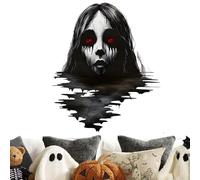 Pegatinas de pared de Halloween | Pegatina fantasma 3D para ventana | Pegatinas de pared extraíbles para sala de estar, dormitorio, ventana, espejo y decoración