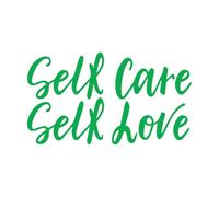 Pegatinas de pared de vinilo autocuidado amor propio ámate a ti mismo cita 54.4x96.3cm Removible sin dejar pegamento Verde