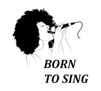 Pegatinas de pared de vinilo Cantante Cita Música Karaoke MIC Cantando atractivo sexual Mujer africana 36x36.4cm Pegatinas para vidrio Negro