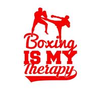 Pegatinas de pared de vinilo diseño de boxeo 57.6x81.9cm Personalización personalizada Rojo