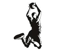Pegatinas de pared deportivas de baloncesto para mates desmontables Adhesivos decorativos para el dormitorio de chicos Pegatinas para adolescentes para jugadores