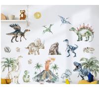 Pegatinas de Pared Dinosaurios Grande Infantiles, Vinilos Decorativos Animales Dino PVC Removible para Habitación Niños Bebé Cuarto de Jugar