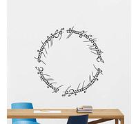 Pegatinas De Pared El Señor De Los Anillos Decoración Del Hogar Sala De Estar Película Pegatina Anillo De Poder Cartel Papel Tapiz Extraíble Dormitorio 42 * 42Cm