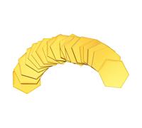 Pegatinas de pared hexagonales con espejo 3D, paquete de 24 autoadhesivos extraíbles para sala de estar, dormitorio, pasillo, porche, decoración