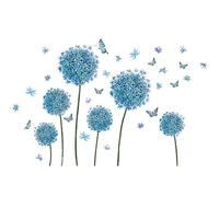 Pegatinas de Pared Loto Vinilos Decorativos Flores de Jardín Adhesivos Pared Habitación Infantiles Salon Dormitorio Oficina Hotel (Diente de león)