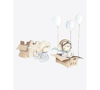 Pegatinas de pared marca sueños de cigüeña. Modelo A box
