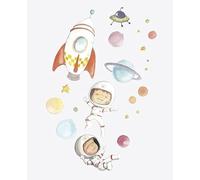 Pegatinas de pared marca sueños de cigüeña. Modelo Planets