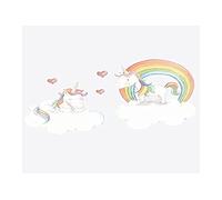 Pegatinas de pared marca sueños de cigüeña. Modelo Twin Unicorn