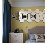 Pegatinas de pared modernas de mosaico 3D para dormitorio y comedor, arte creativo para el hogar (12 piezas)