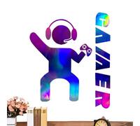 Pegatinas De Pared Para Sala De Juegos - Arte De Pared Para Jugadores, Decoración De Videojuegos | Calcomanía Game Boy De Color Degradado, Decoración De Sala De Juegos Para Dormitorio, Elegantes Pegat