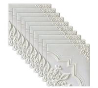Pegatinas de pared para techo y paredes, 10 unidades, espuma XPE, impermeable y a prueba de aceite con base de película de aluminio, reposicionables y resistentes al desgarro (D)