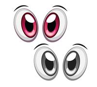 Pegatinas de pareja de ojos para robot aspirador, robot cortacésped, coche o aspiradora - autoadhesivo - artículo divertido - decorativo - divertido - resistente a la intemperie - kfz742