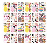 Pegatinas de Pascua - Diseños alegres y vibrantes, 24 hojas, manualidades navideñas, pegatinas de papel | Ideal para diarios, álbumes de recortes, portátiles, botellas de agua, tazas, bolsas de dulces
