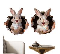 Pegatinas de Pascua para niños,Calcomanías autoadhesivas de huevos,Lindas pegatinas de dibujos animados | Para niños Amigos Interior Exterior Frigorífico Planificador Hogar