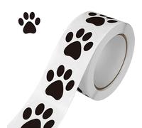 Pegatinas de pata de perro resistentes al desgarro, decoración creativa para diarios, álbumes, etiquetas de regalo, suministros de fiesta, proyectos, papelería, calcomanías adhesivas