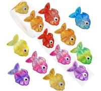 Pegatinas de peces marinos, calcomanías adhesivas, 500 hojas, pegatinas de peces motivantes, para niños y niñas, scrapbooking