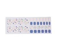 Pegatinas de pedicura de gel de aplicación rápida, envolturas completas para usar con polvo brillante ornamento de pedicura pegatinas para mujeres