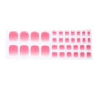 Pegatinas de pedicura de gel de aplicación rápida, envolturas completas para usar con polvo brillante ornamento de pedicura pegatinas para mujeres