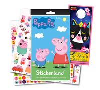 Pegatinas de Peppa Pig de Stickerland - Paquete de 295 pegatinas para colgar en la puerta