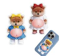Pegatinas De Perro 3D - PVC, Figuras De Prensa De Pegatinas De Dibujos Animados | Divertidas Calcomanías Decorativas Sensoriales, Pegatinas Temáticas De Animales Para, Chicas,