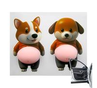 Pegatinas de perro para coches,2 piezas de pegatinas anticolisión para camiones - Calcomanías de silicona para coche | Para puerta automotriz vehículo al aire libre camión casa pared muebles y